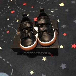 Infant converse Velcro shoes